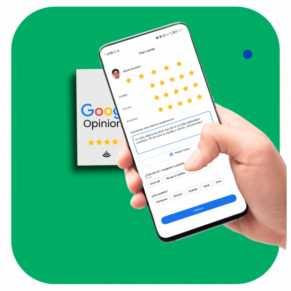 como funciona la tarjeta de opiniones de google 